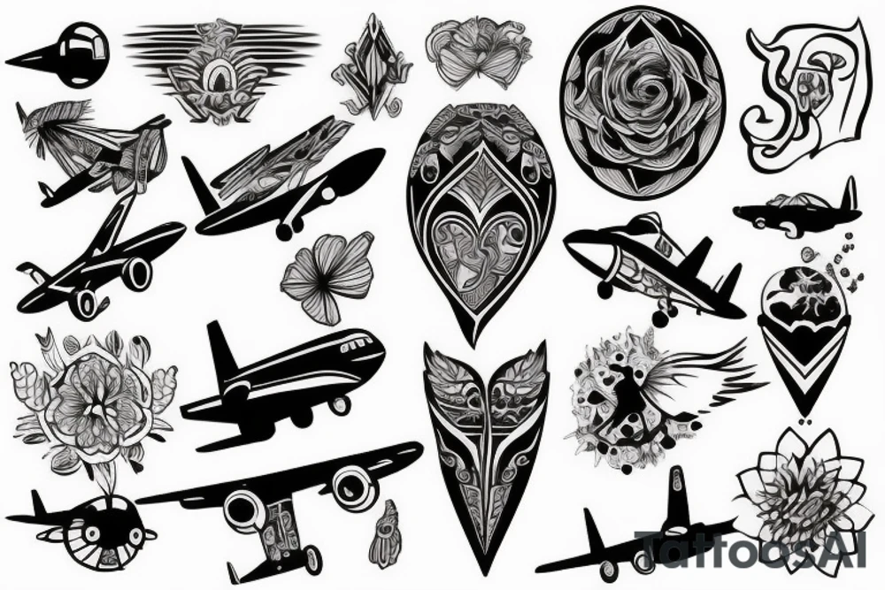 plane tattoo idea