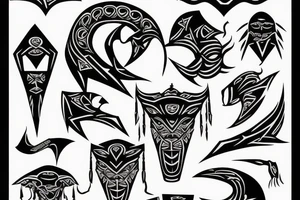 Cyber sigilism tattoo idea