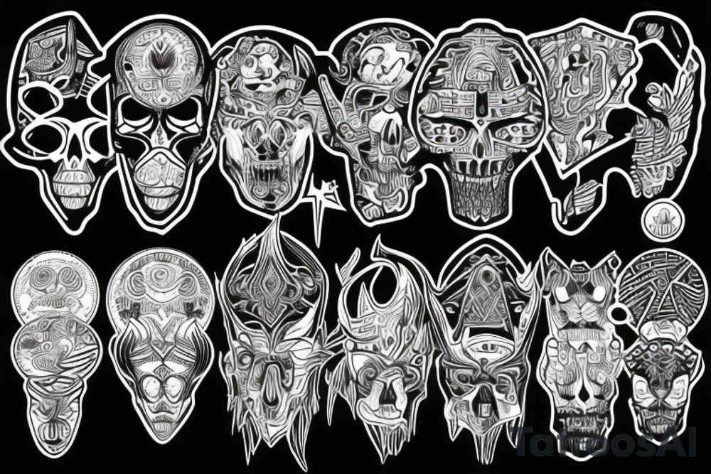 Cyber sigilism
Death brutalism tattoo idea