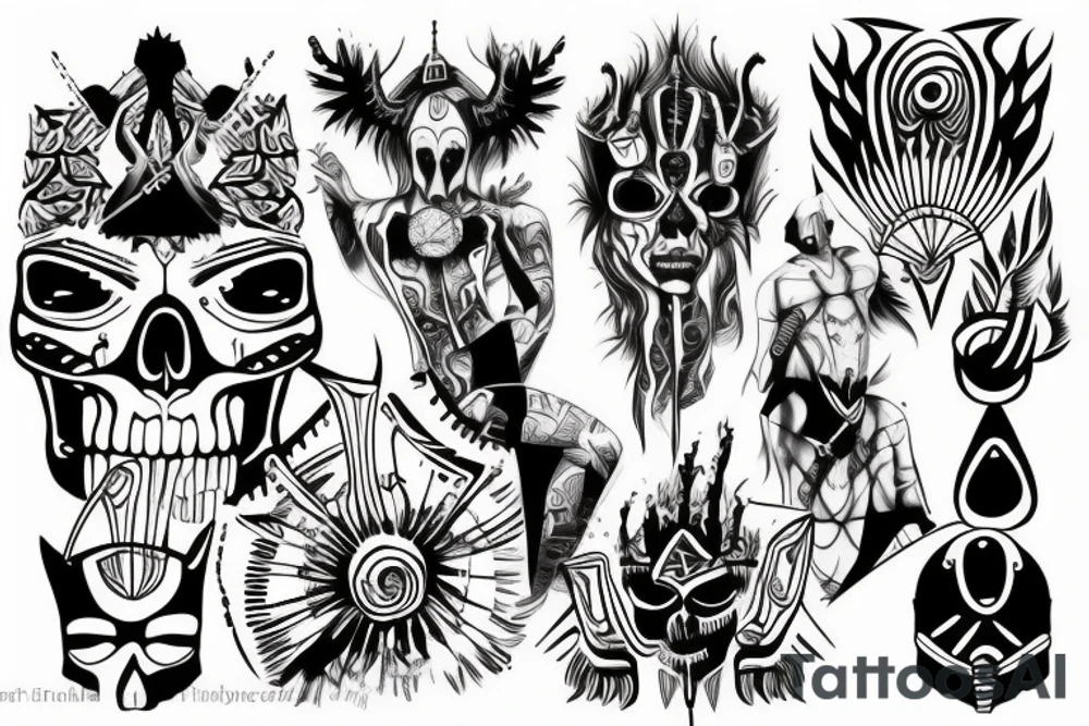 Cyber sigilism
Death brutalism tattoo idea