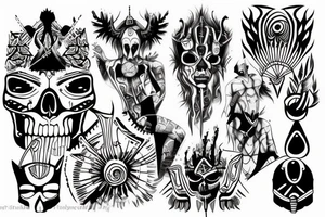 Cyber sigilism
Death brutalism tattoo idea