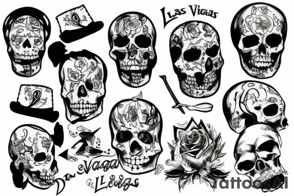Las vegas death tattoo idea