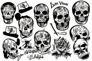 Las vegas death tattoo idea