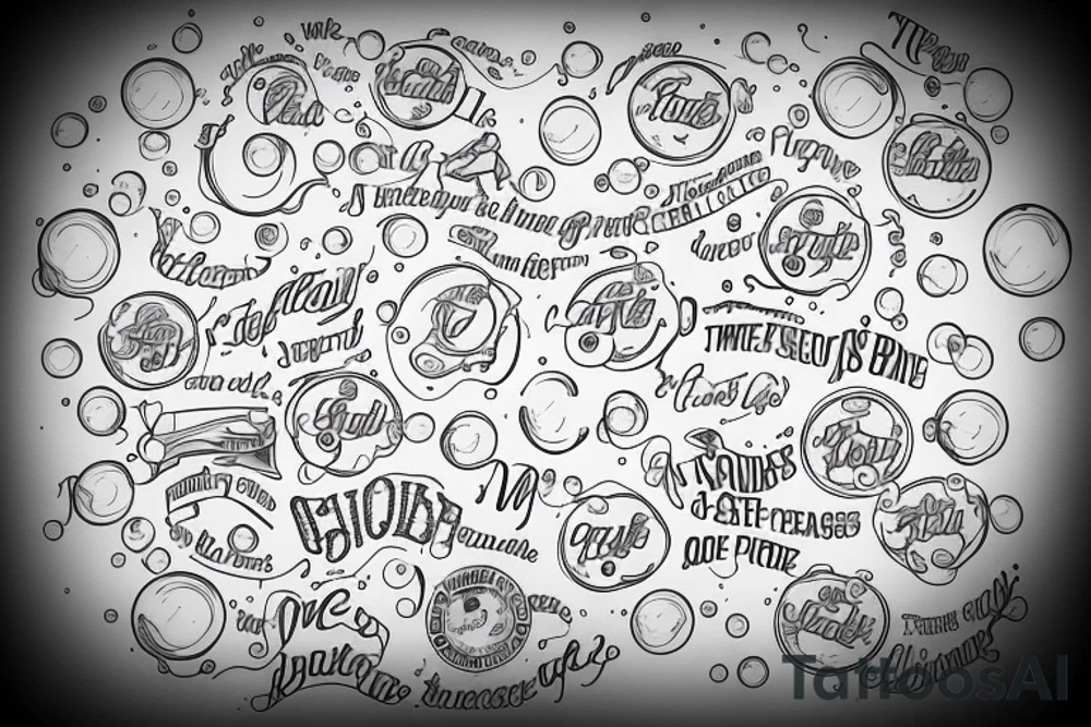 Take me where the bubbles are best tattoo idea
