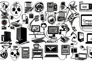 computer tattoo idea