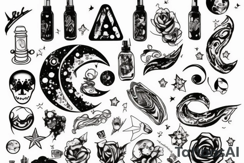 milky way tattoo idea