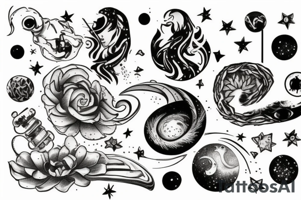 milky way tattoo idea