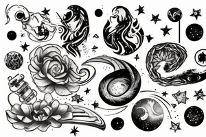milky way tattoo idea