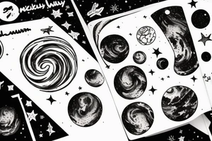 milky way galaxy tattoo idea