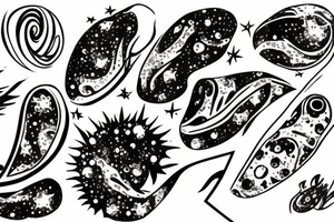 milky way galaxy tattoo idea