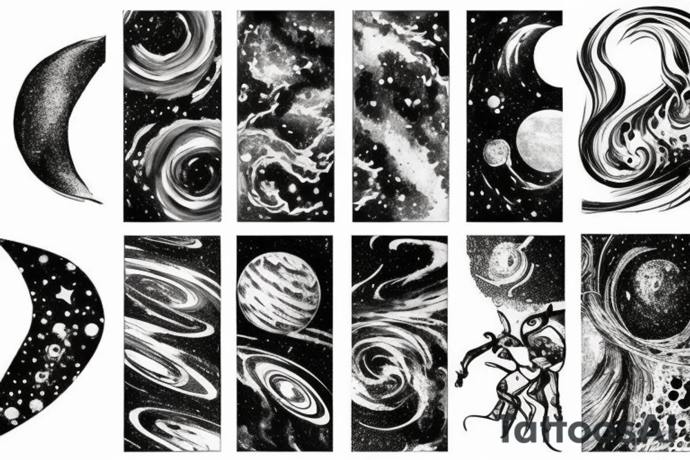 milky way galaxy tattoo idea