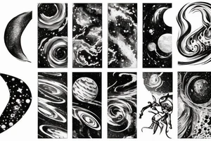 milky way galaxy tattoo idea