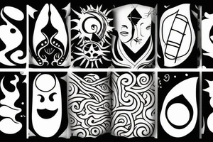 Sunlight, sun tattoo idea