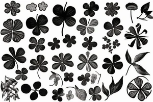 2004 in a leaf clover tattoo idea
