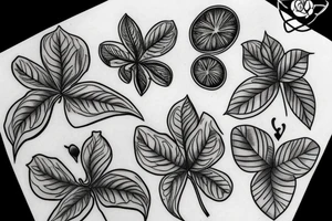 2004 in a leaf clover tattoo idea