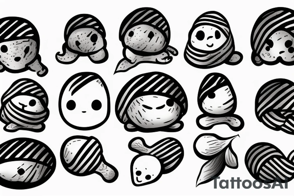 sad potato tattoo idea
