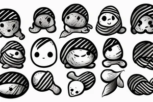 sad potato tattoo idea