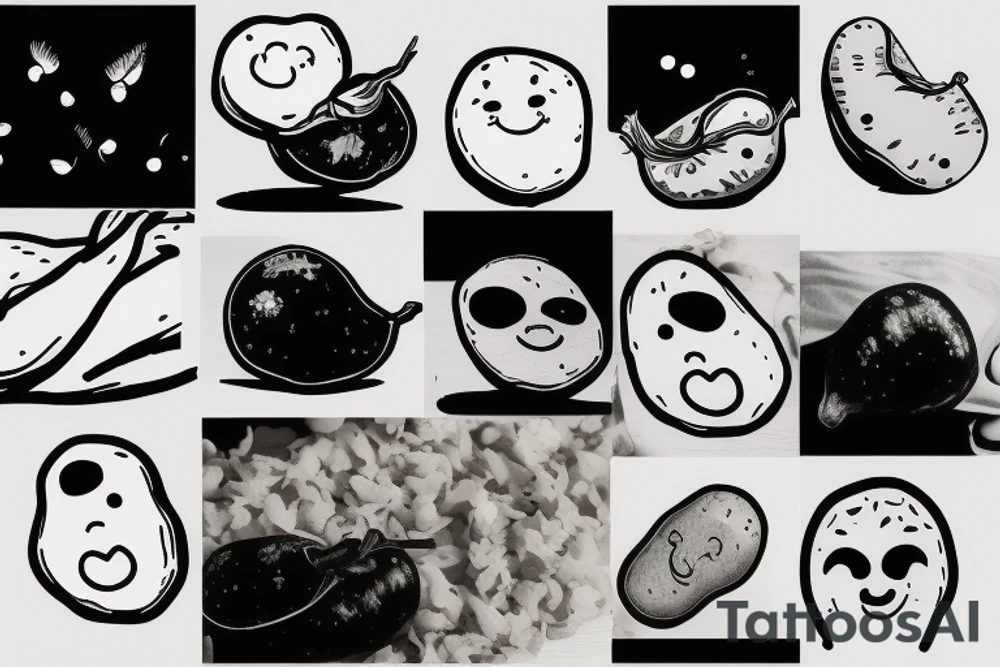 sad potato tattoo idea