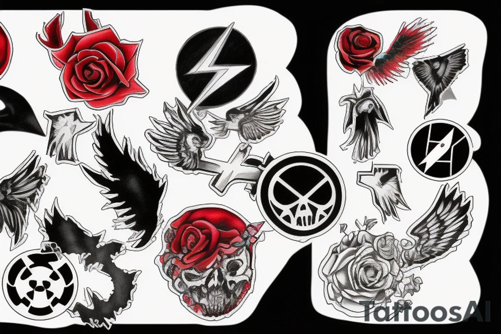 2x2 flash tattoo. My Chemical Romance theme. "The red ones make me fly and the blue ones help me fall, i think ill blow my brains against the ceiling" tattoo idea