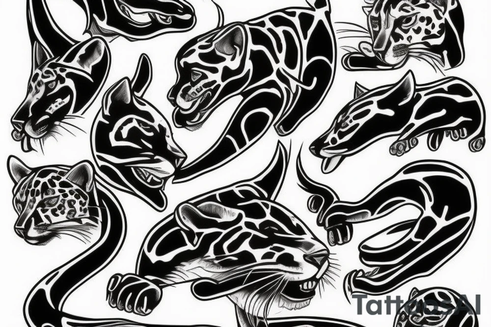 Jaguar tattoo idea