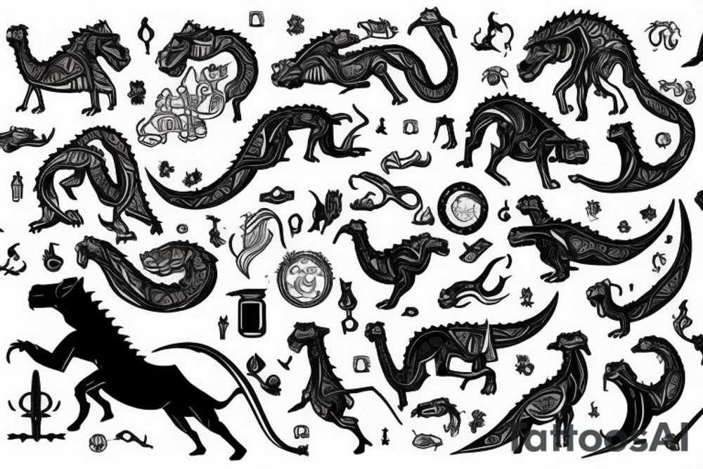 Be a camel, become a lion, become a baby, slay a dragon tattoo idea