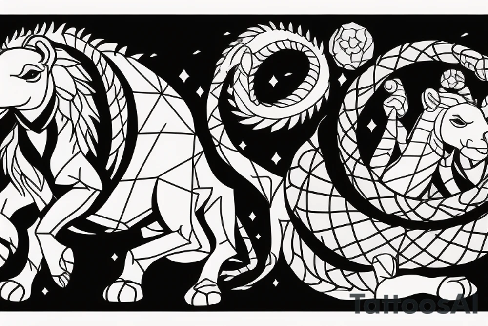 Be a camel, become a lion, become a baby, slay a dragon tattoo idea