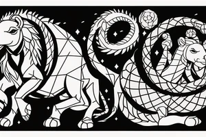 Be a camel, become a lion, become a baby, slay a dragon tattoo idea