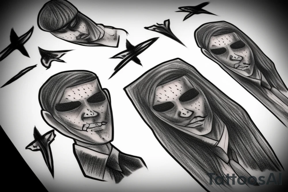 Slender man tattoo idea