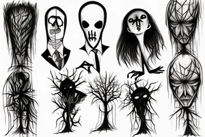 Slender man tattoo idea