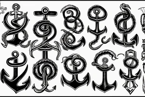Kraken and anchor tattoo idea
