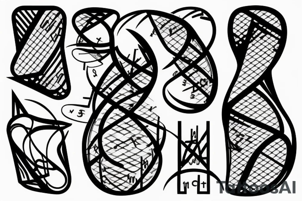 Mathematical formula for gradient descent in machine learning tattoo idea