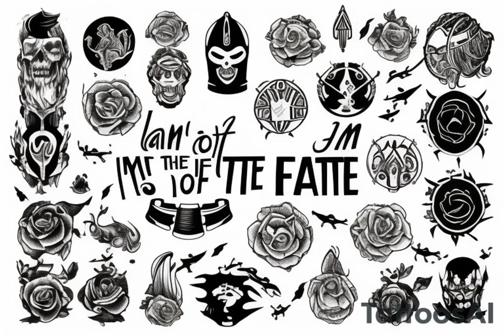 I am the master of my fate, I am the captain of my soul. tattoo idea