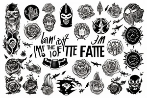I am the master of my fate, I am the captain of my soul. tattoo idea