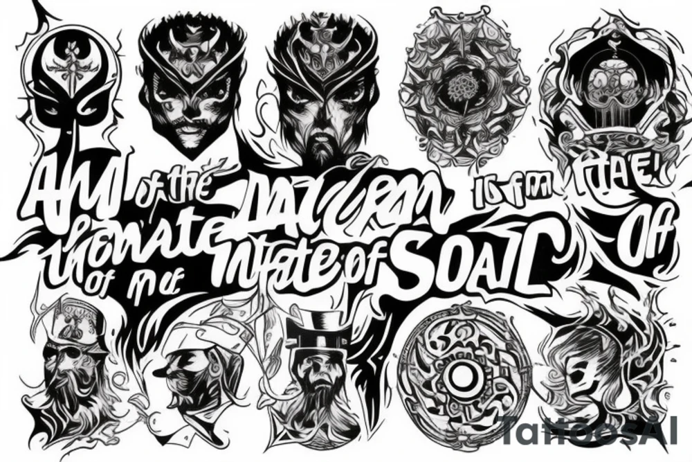 I am the master of my fate, I am the captain of my soul. tattoo idea