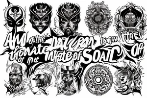 I am the master of my fate, I am the captain of my soul. tattoo idea