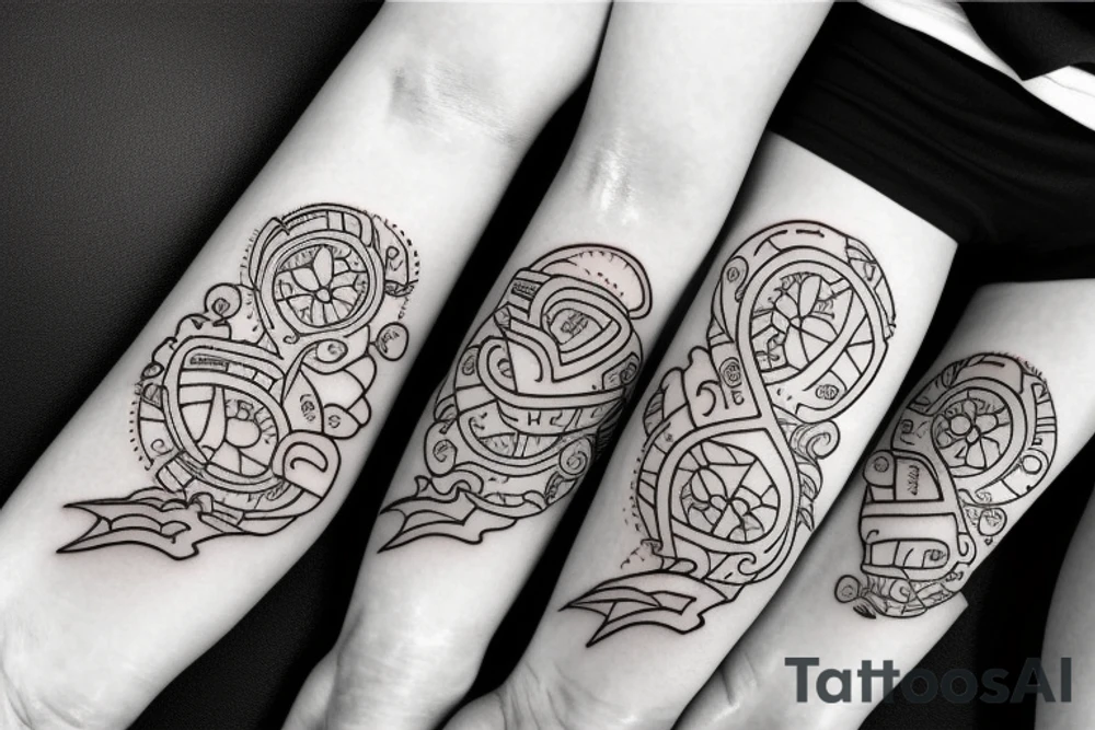 cute everything bagel tattoo idea