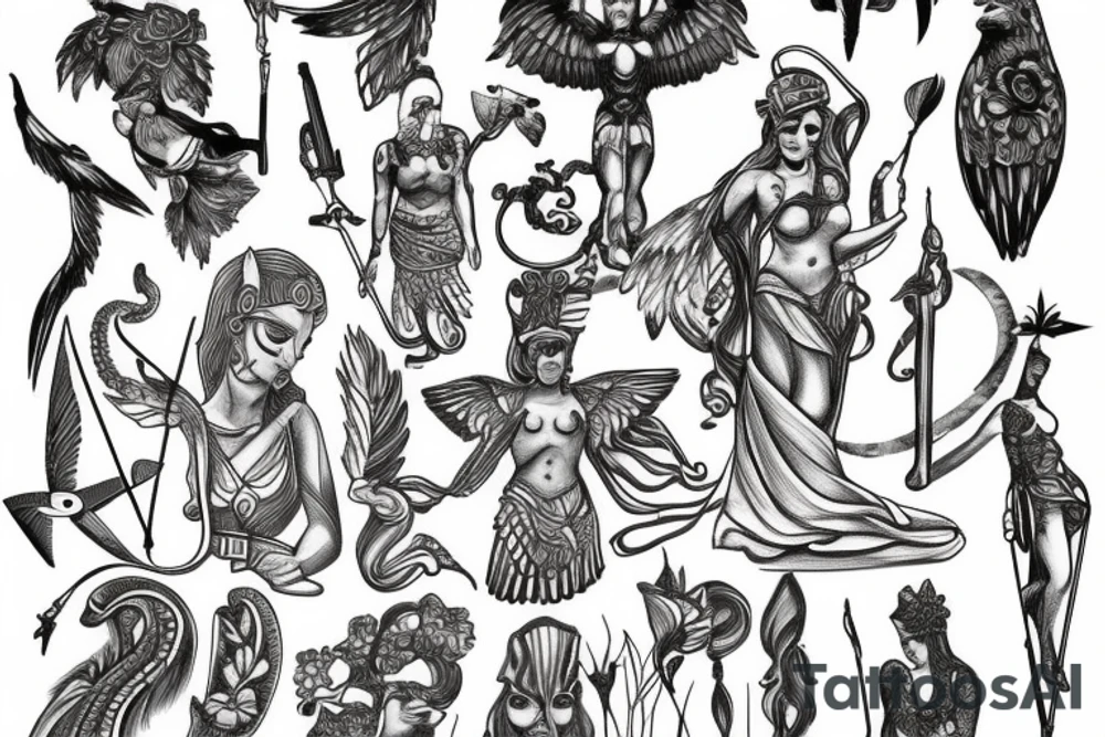 Athena tattoo idea