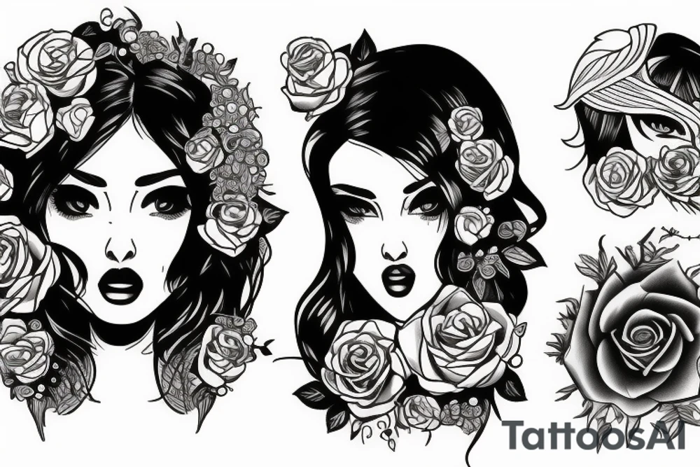 A girl tattoo idea
