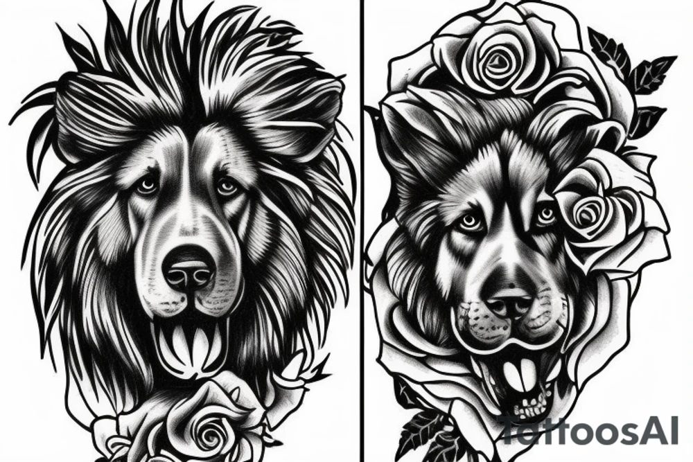 German Shepard 
Rose
Jesus
Lion tattoo idea