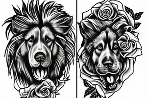 German Shepard 
Rose
Jesus
Lion tattoo idea