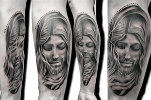 Jesus 
Rose tattoo idea