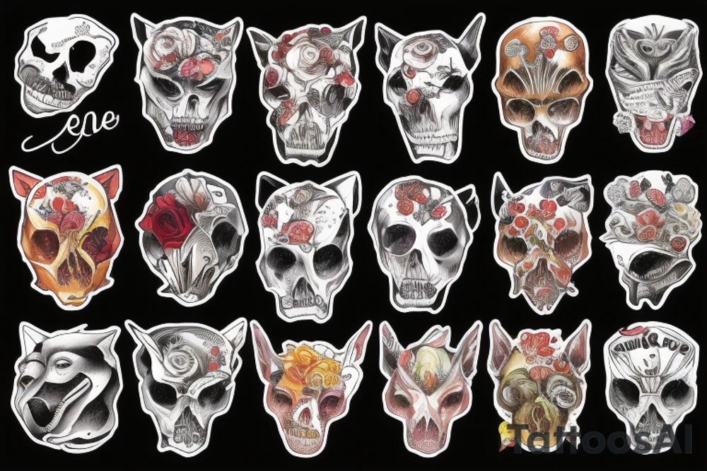 Chien qui tire vélo de montagne tattoo idea