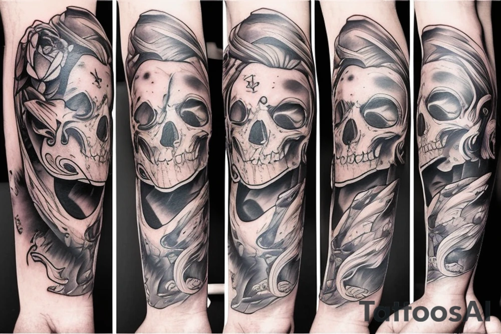 Chien qui tire bike  montagne tattoo idea