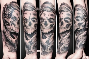 Chien qui tire bike  montagne tattoo idea