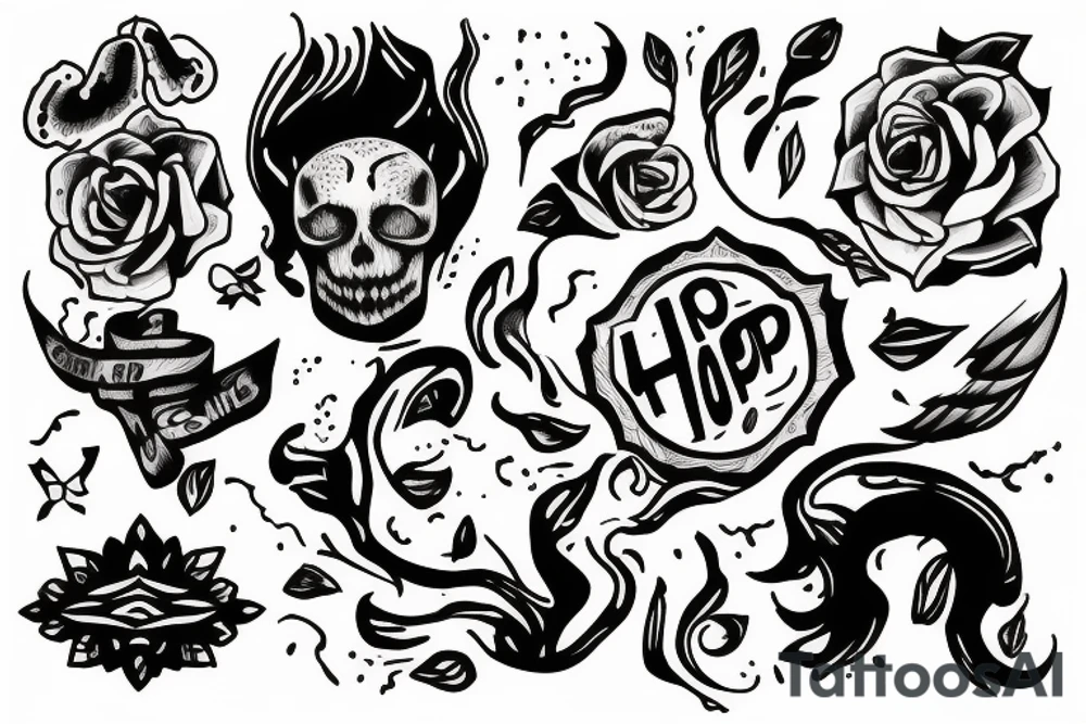 Hope In hand tattoo idea