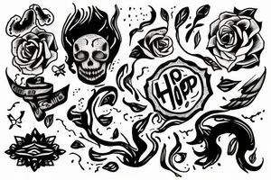 Hope In hand tattoo idea