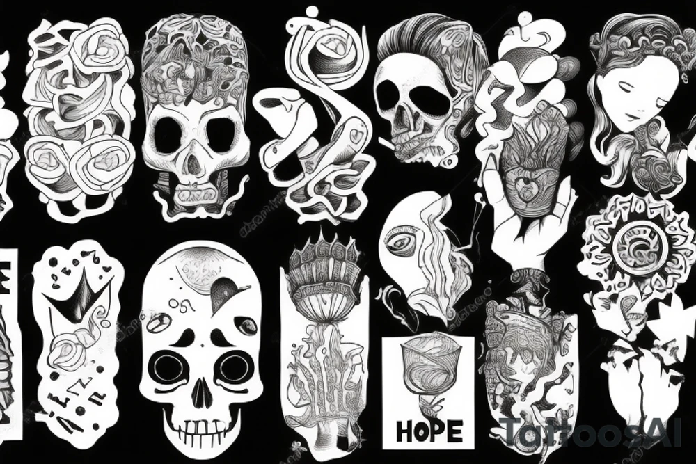 Hope In hand tattoo idea