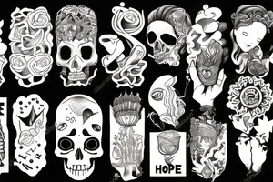 Hope In hand tattoo idea