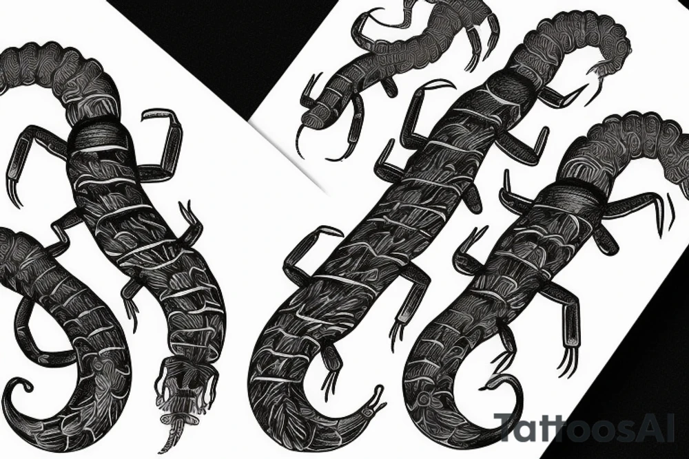 centipede on forearm tattoo idea