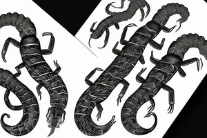 centipede on forearm tattoo idea